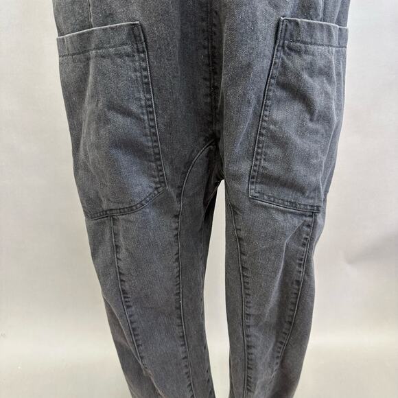 Free People We The Free High Roller Jumpsuit Mineral Black Size Medium like new! - Picture 12 of 16